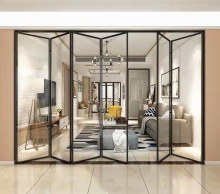 Modern Aluminium Interior Accordion Doors for Homes
