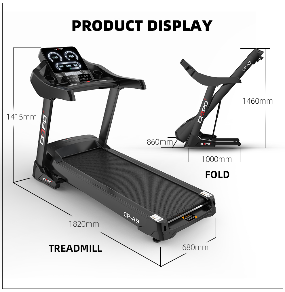 BIg screen Home use Gym fitness exercise running machine treadmill sports motorized treadmill