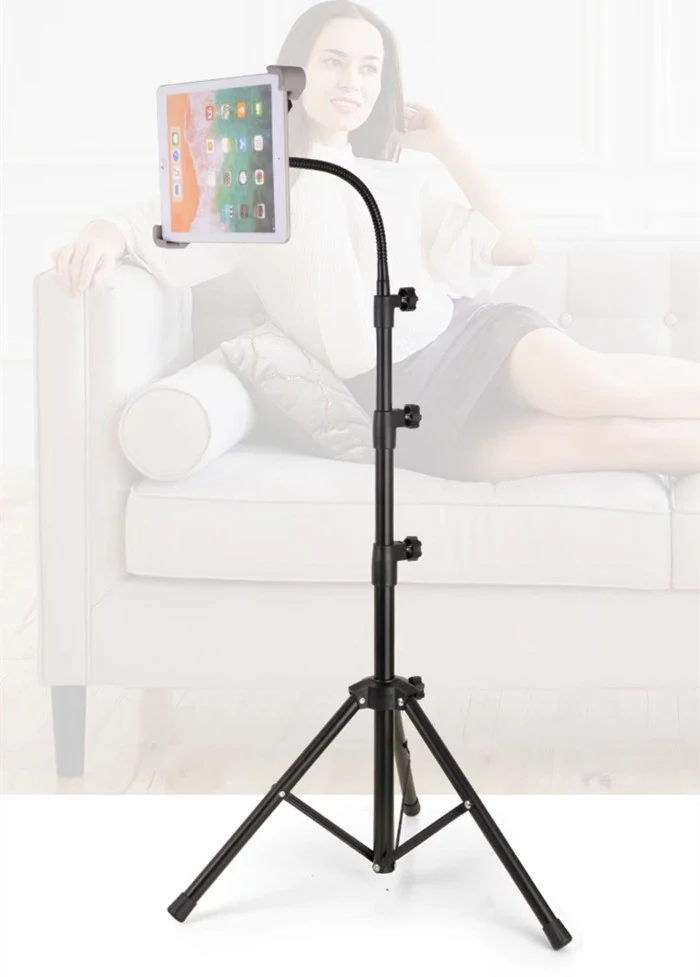 Secure Goose Neck Bracket Tripod Soporte Tablet Floor Stands