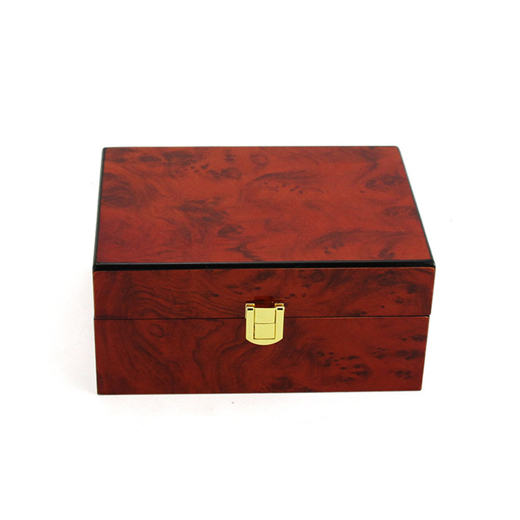 Luxury OEM Custom High Glossy Single Wooden Men Watch Boxes Packaging For Gift