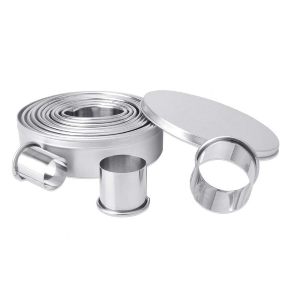 14PCS Round Shape Stainless Steel Custom Cookie Cutters