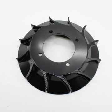 OEM CNC Machining Hitam Aluminium Anodized Propeller