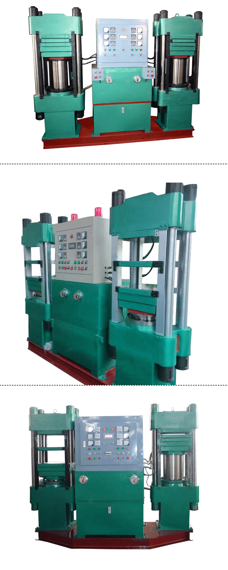 new technique full automatic column structure duplex compression mould machine