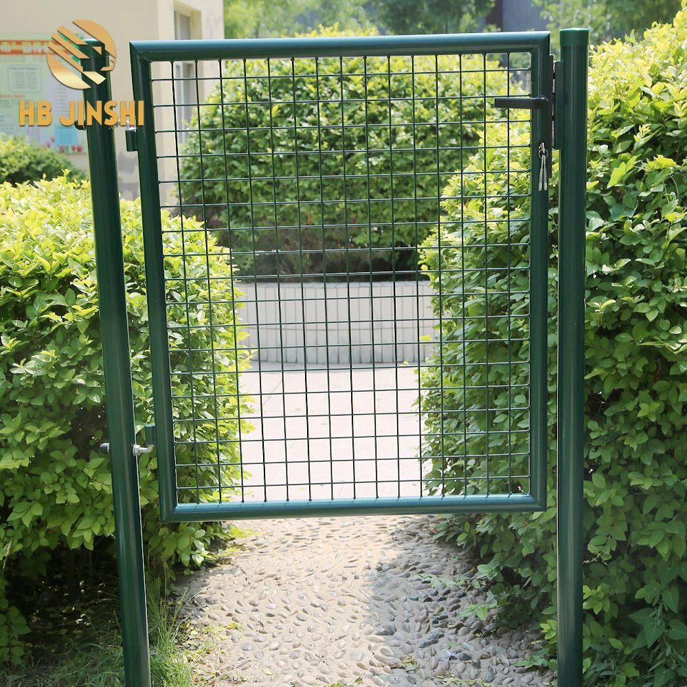 100x100 cm Powder Coated Green Color Wire Mesh Garden Gate Design Fence Door