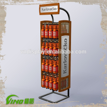 beer rack display shelf, pop display supermarket, retail bottle display racks