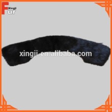 In black Mink Fur Collar