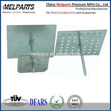 Heat sink pins stick up hanger