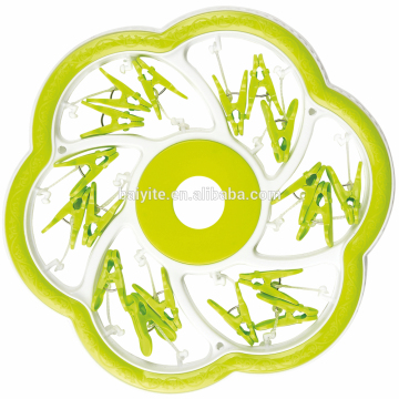 multifunction plastic hanger with clips swimwear hanger for children 18 clips