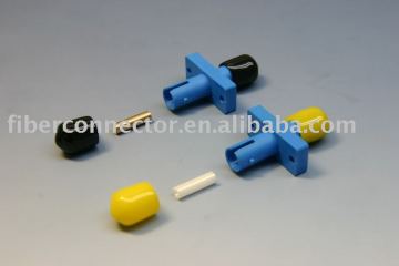 ST/UPC Simplex Plastic Fiber Optic Adapter