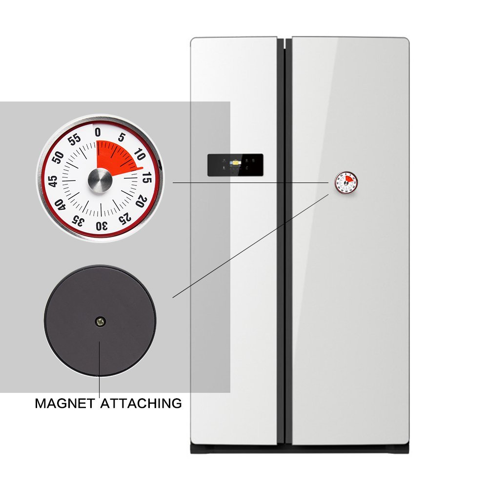 Kühlschrankmagnet Mechanischer Küchentimer