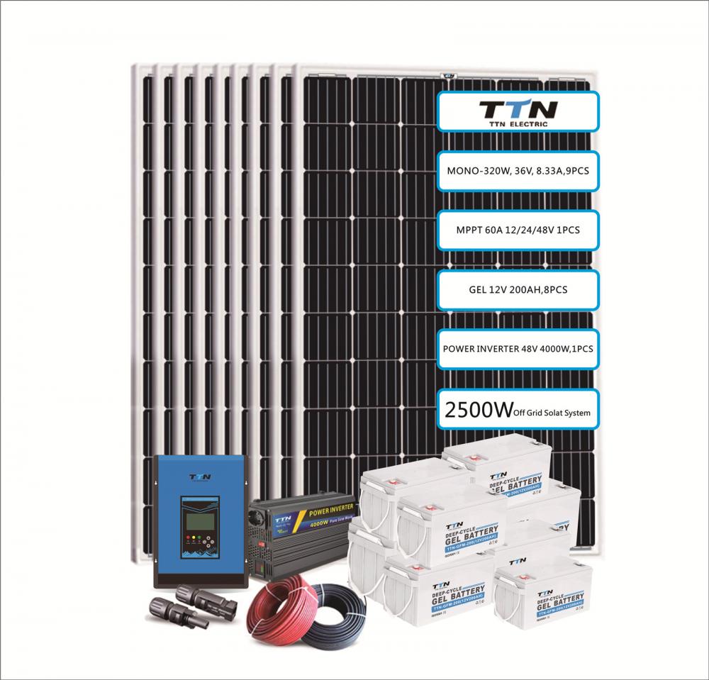 2500W.2600W,2700W Off Grid Solar System