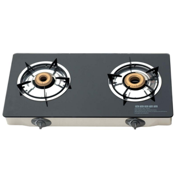 2 Burners Tempered Glass Gas Stove