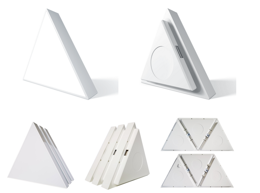 DIY Smart Phone APP Control Dimming RGB Color Triangle Splicing Modular Panels Night Light Lamp for Home Decor