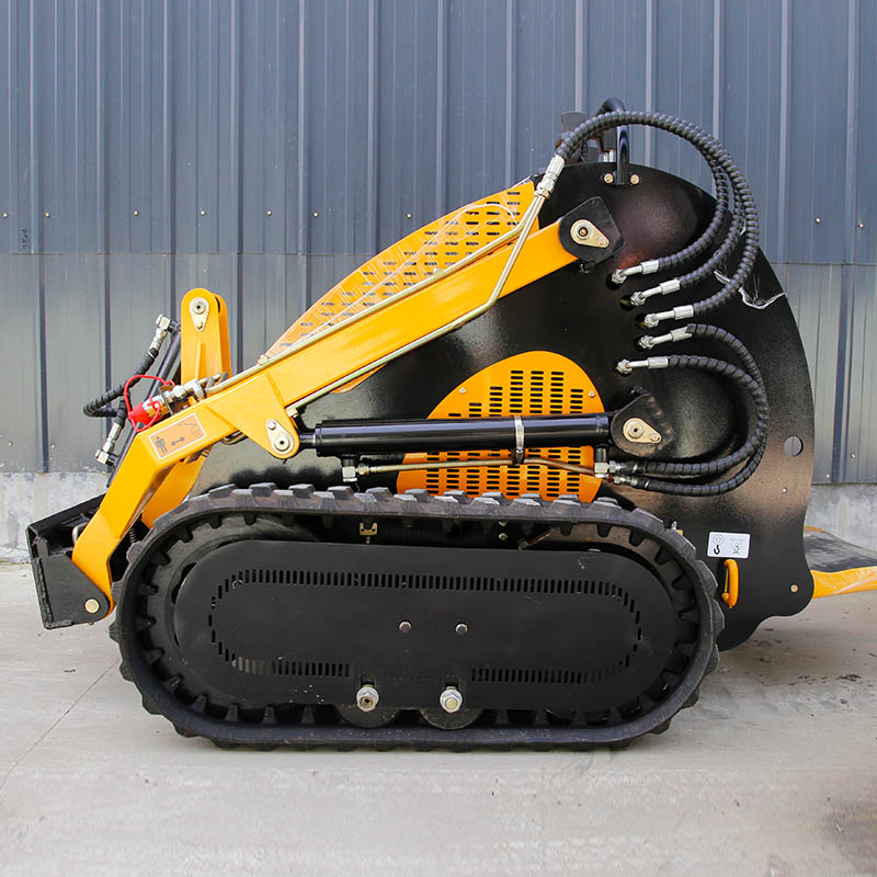 small skid steer front end loader with bucket