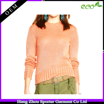 16FZLS02 fashionable linen sweater women wholesale linen clothing