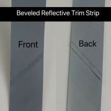 Bias-cut reflective fabric Reflective fabric binding