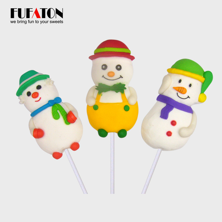 Fruit flavored Beautiful 3d rose marshmallow lollipop candy with sticks