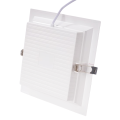 LED Plastik eingebrauchtes Anti-Blend-Quadrat-Downlight 24W