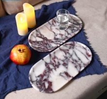 Manufacturer Direct Sales: Natural Marble Tray Boards & Luxurious Handicrafts