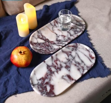 Manufacturer Direct Sales: Natural Marble Tray Boards & Luxurious Handicrafts
