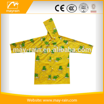 Kids lovely yellow raincoat rain jacket rain gear