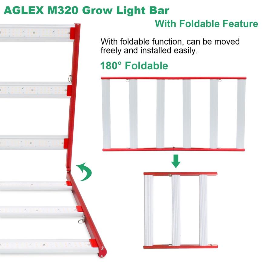 320w Grow Led Işık Sera Dikim Güneş Işığı