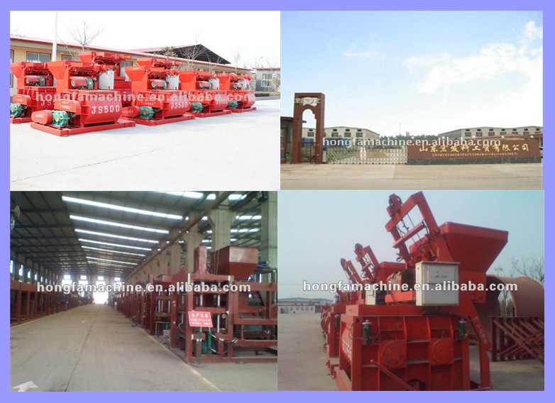 China HONGFA QT5-15 full automatic algeria concrete hourdis block making machine