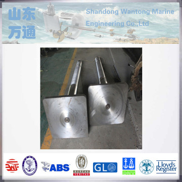 Marine rudder pintle rudder stock for rudder system accessories