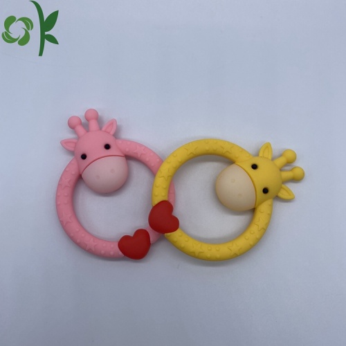 Teether Bayi Silikon Percuma BPA yang Boleh Digunakan Semula