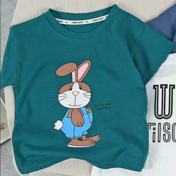 Summer Pure Cotton Cartoon Printing Baby T Shirt