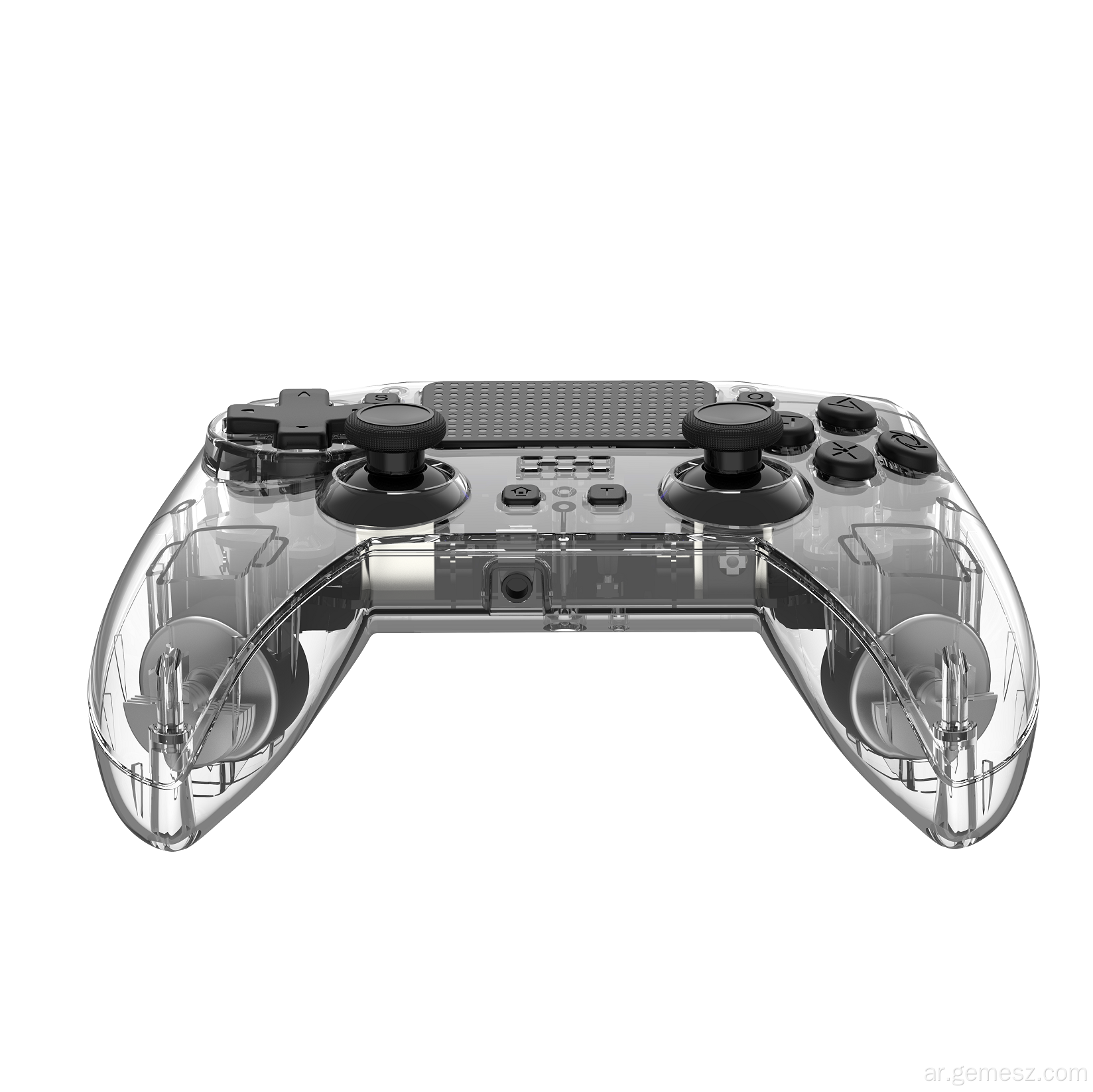عصا تحكم لوحة الألعاب اللاسلكية Transparebnt لجهاز PS4