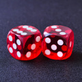 Bescon Professional Precision Backgammon Dice Round Corner 9/16" (14.3mm) with Beveled Corner, Without Serial Number