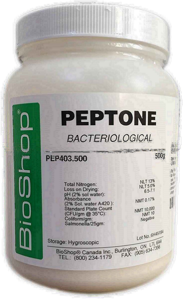 peptone used in microbiology