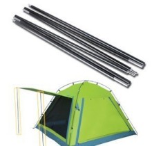 Telescoping aluminum tent pole for outdoor