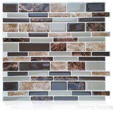 3D Mosaic Self Adhesive Peel Stick Tile Wall
