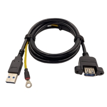 USB 3.0 A male to female+Ringterminal
