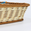 Handweaved durable pp supermarket display storage basket