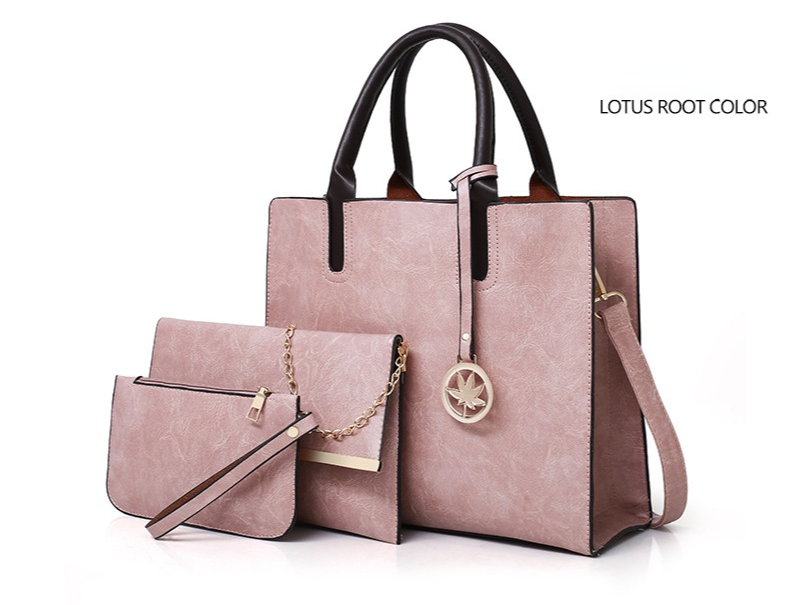 European and American Style Trendy Handbags 2021 New Son-mother Bag PU Big Bag Multi-piece Big Bag