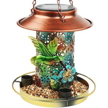 Solar Metal Waterproof Outside Wild Bird Feeders