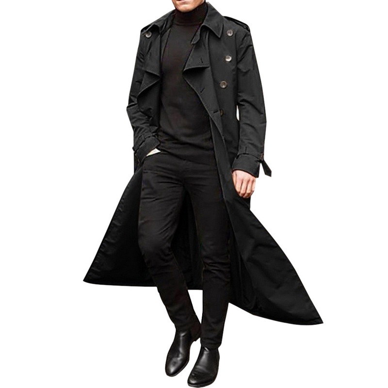 Plus Size Blank Men S Trench Coat