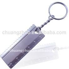 Fashion Metal Mini Ruler Keyring / Keychain