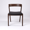 Nordic Contemporary Style Solid Wooden Leather Dining Chair