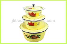 Wholesale Cheap bulk Enamel dinner basin/soup basin with lid