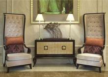 Luxurious AntiqueWooden Modern Walnut Console Table With Go