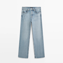 Women's high waisted wide leg jeans