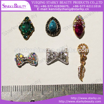2016 New alloy rhinestone nail art decoration /Alloy Nail Art Deco