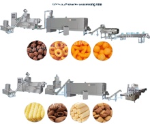Double-screw Extruder Inflating Food Processing Line