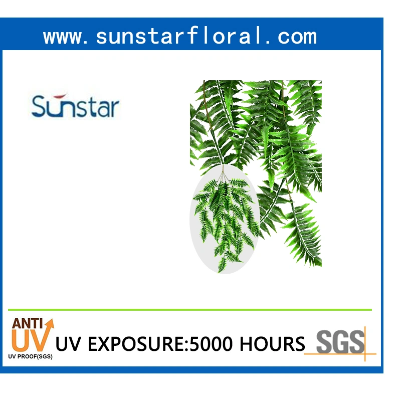 PE Star Fern Hanging Bush Artificial Plant for Decoration (51235)