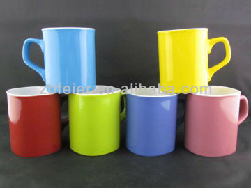 solid color ceramic coffee mug for Nestle