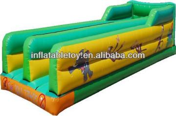 jungle inflatable bungee run ,colorful bungee run